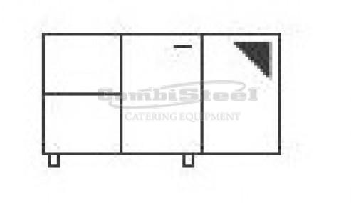 KOELWERKBANK 1 DEUR 1 1/2 LADEBLOK KOELWERKBANK 1 DEUR 1 1/2 LADEBLOK