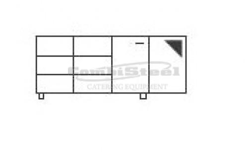 KOELWERKBANK 1 DEUR 2 1/3 LADE KOELWERKBANK 1 DEUR 2 1/3 LADE