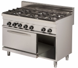Base 700 Gasfornuis 6 Br. Met Gasoven