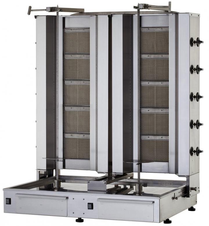 KLG 225-T DONER GRILL GAS, TWIN MODEL, BOTTOM MOTORS, 5+5 Burners KLG 225-T DONER GRILL GAS, TWIN MODEL, BOTTOM MOTORS, 5+5 Burners