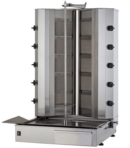 KLG 225-V DONER GRILL GAS, V MODEL, BOTTOM MOTOR, 5+5 Burners KLG 225-V DONER GRILL GAS, V MODEL, BOTTOM MOTOR, 5+5 Burners