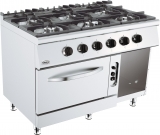 Base 700 Gasfornuis 6 Br. Met Gasoven