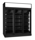 Koelkast 3 Glasdeuren Zwart Ins-1530r Bl