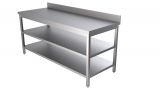 Rvs Tafel 2 Schappen Met Rand 1800 x 700-line