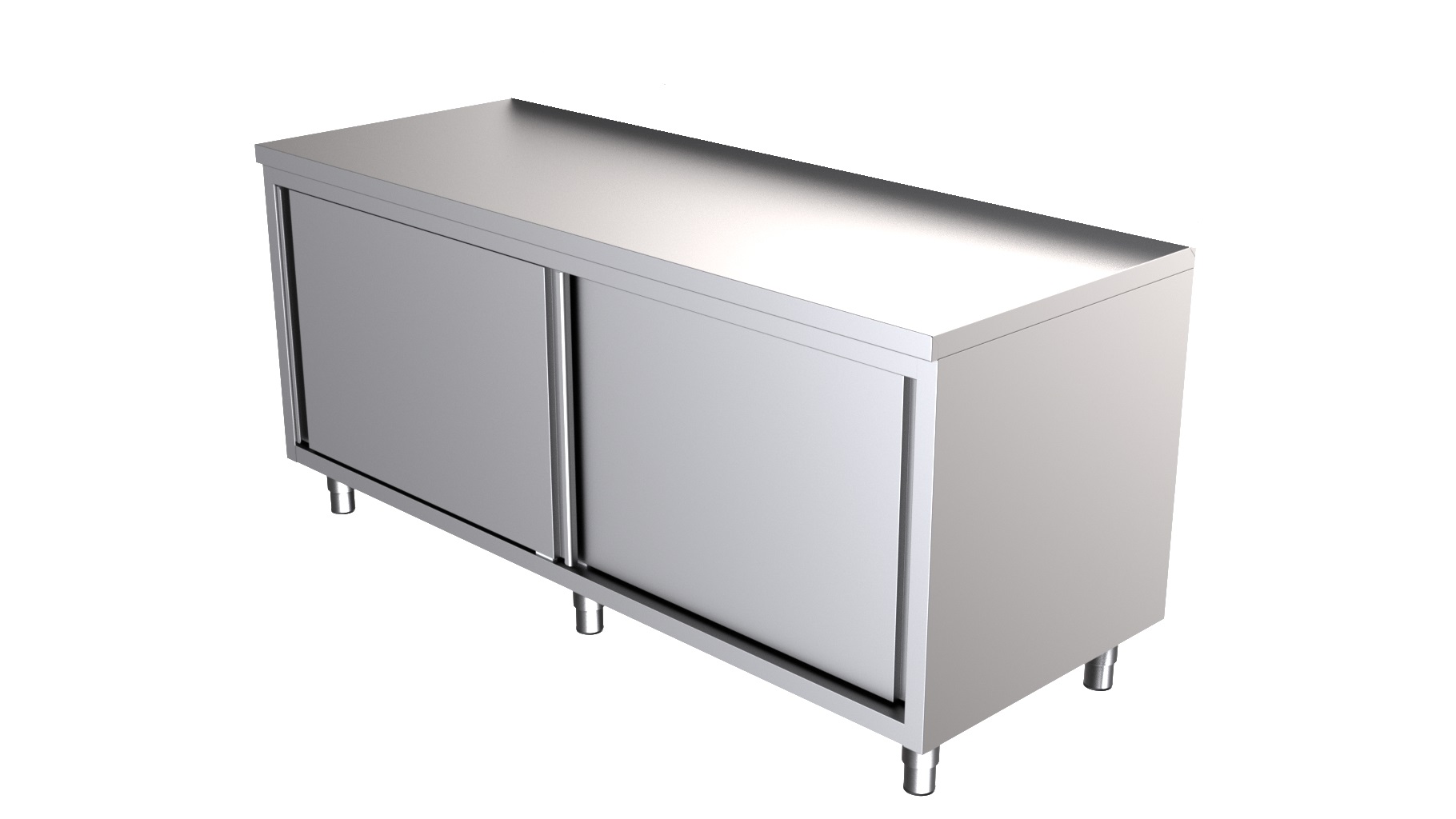 RVS Werktafel met Schuifdeuren 1800 x 700-Line RVS Werktafel met Schuifdeuren 1800 x 700-Line