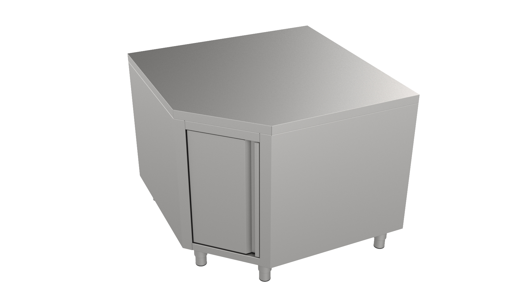 Hoekwerktafel met deur 600-Line Hoekwerktafel met deur 600-Line