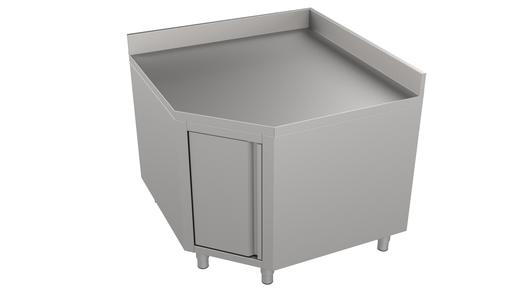 Hoekwerktafel met Rand en Deur 700-Line Hoekwerktafel met Rand en Deur 700-Line