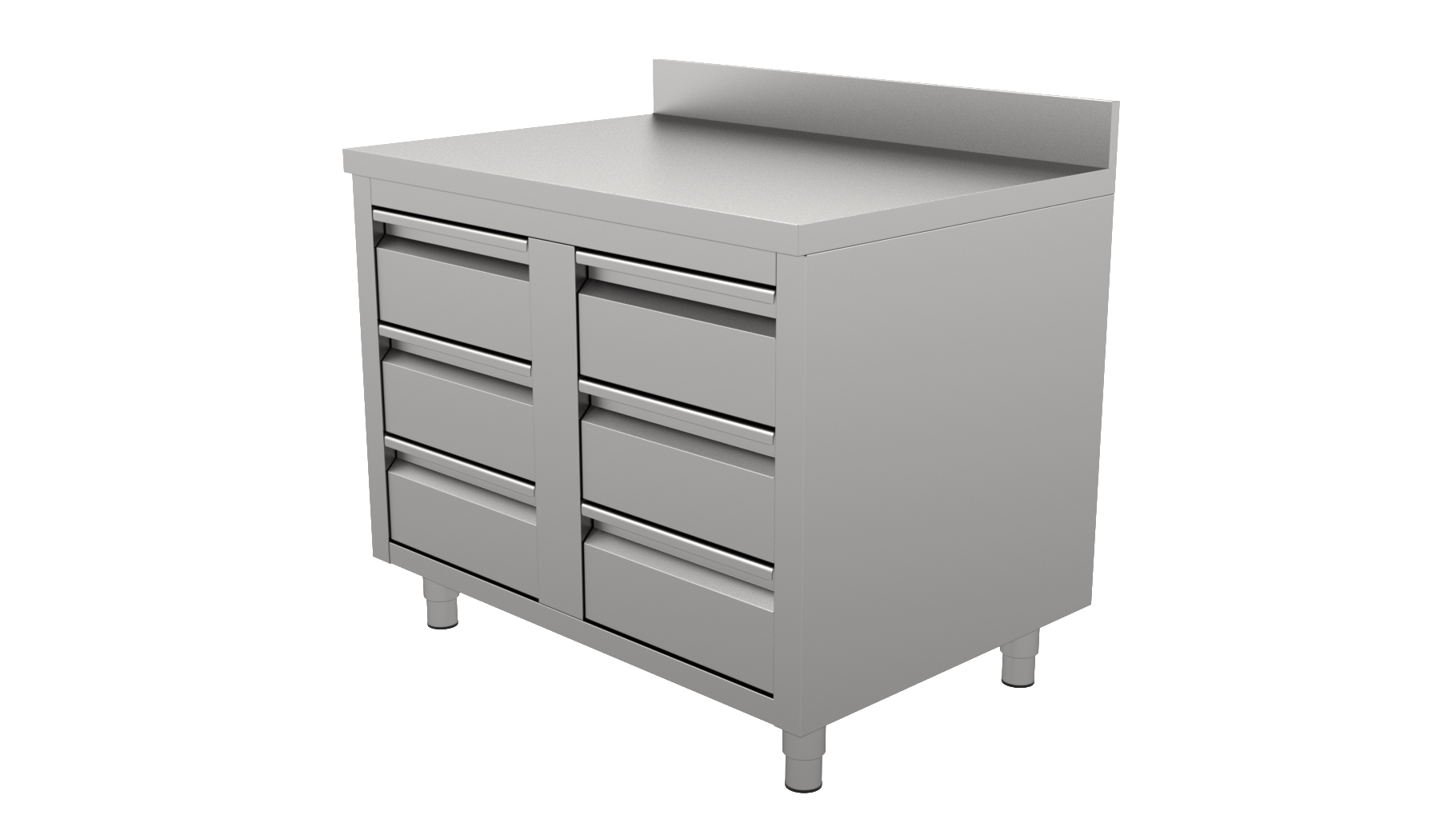 Werktafel met Rand en laden 1000 x 700-Line Werktafel met Rand en laden 1000 x 700-Line