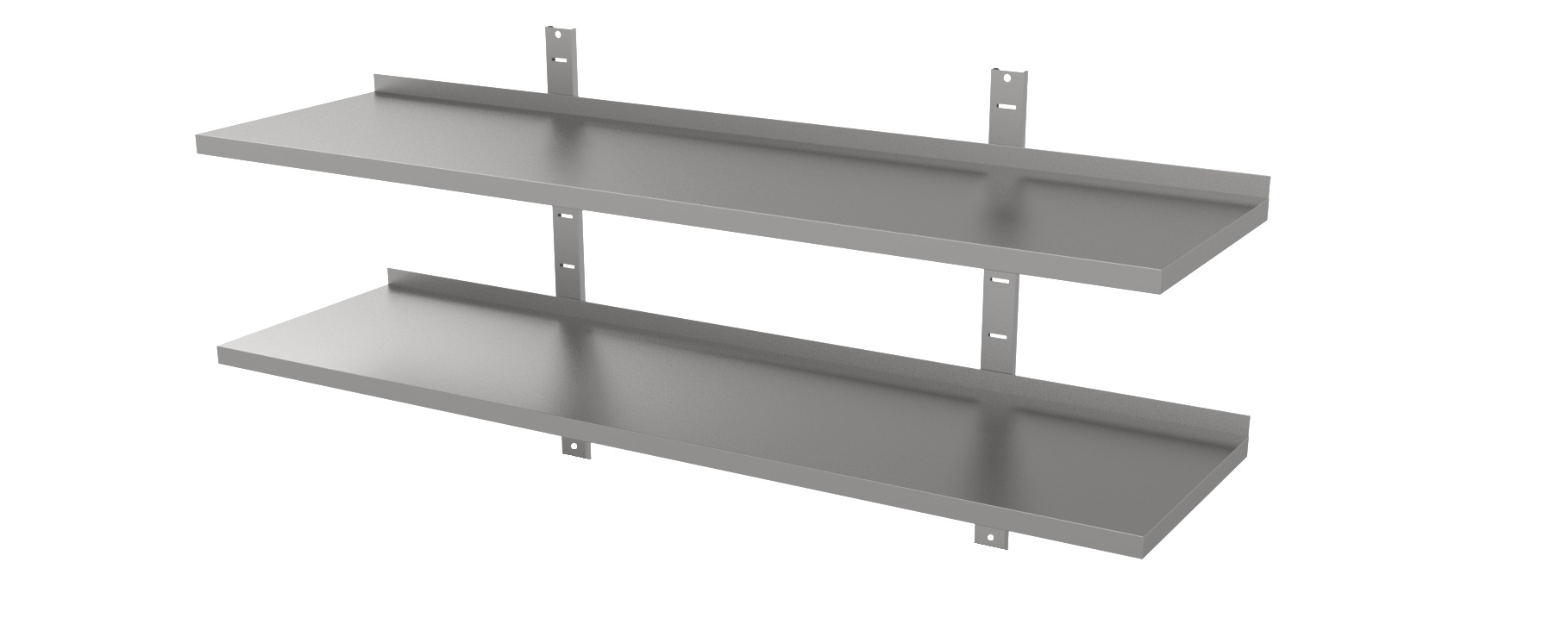 RVS Wandschap dubbel 800 x 400-Line RVS Wandschap dubbel 800 x 400-Line