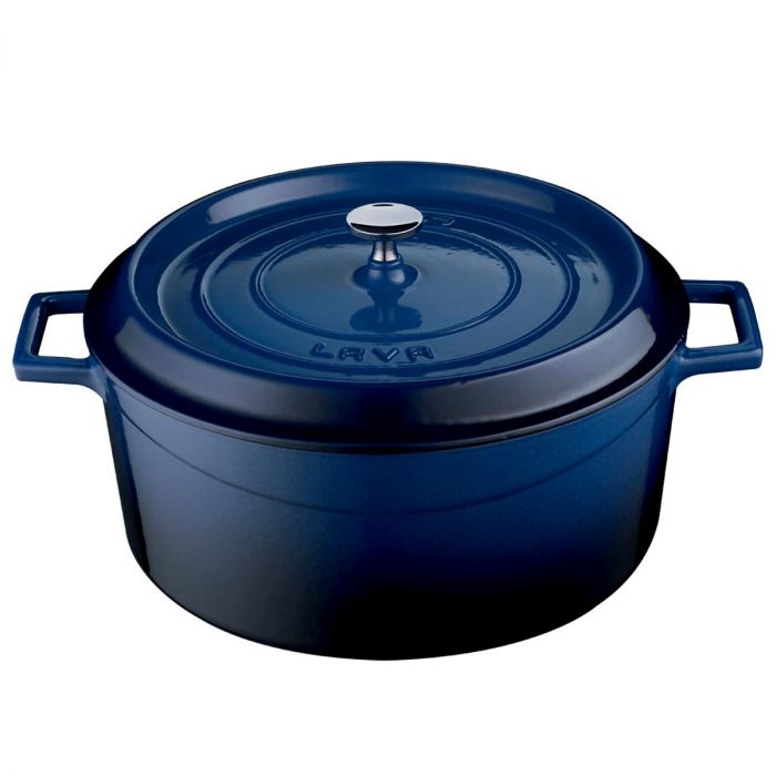 Lava Gietijzeren Braadpan Ø32 Blauw Lava Gietijzeren Braadpan Ø32 Blauw