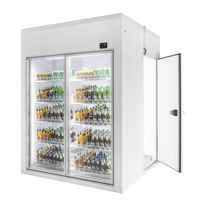 Koelcel 1800x1200x2200 2 Glasdeuren Koelcel 1800x1200x2200 2 Glasdeuren