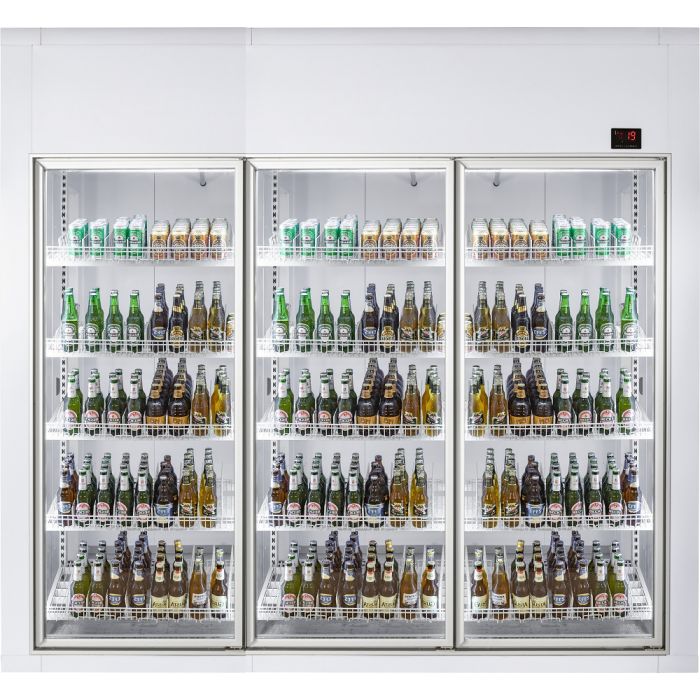 Koelcel 2700x1200x2200 3 Glasdeuren Koelcel 2700x1200x2200 3 Glasdeuren