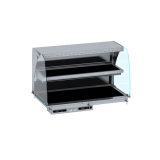 Drop-in Wandmodel Warmvitrine Keramisch Gebogen - Zwart 3/1