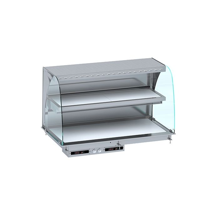 Drop-in Wandmodel Warmvitrine Keramisch Gebogen - Wit 4/1 Drop-in Wandmodel Warmvitrine Keramisch Gebogen - Wit 4/1