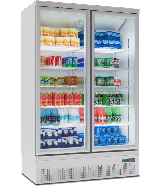 Stekkerklaar Koelkast 2 glasdeuren Stekkerklaar Koelkast 2 glasdeuren