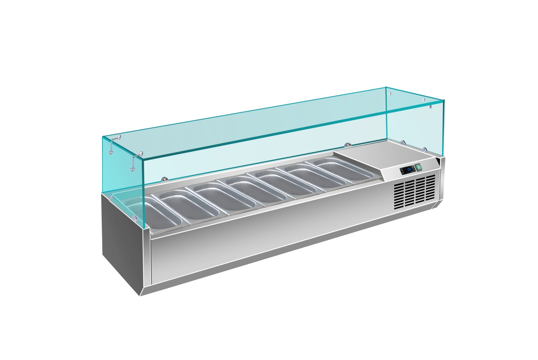 SARO Opzet koelvitrine - 1/4 GN Model VRX 1600/330 SARO Opzet koelvitrine - 1/4 GN Model VRX 1600/330