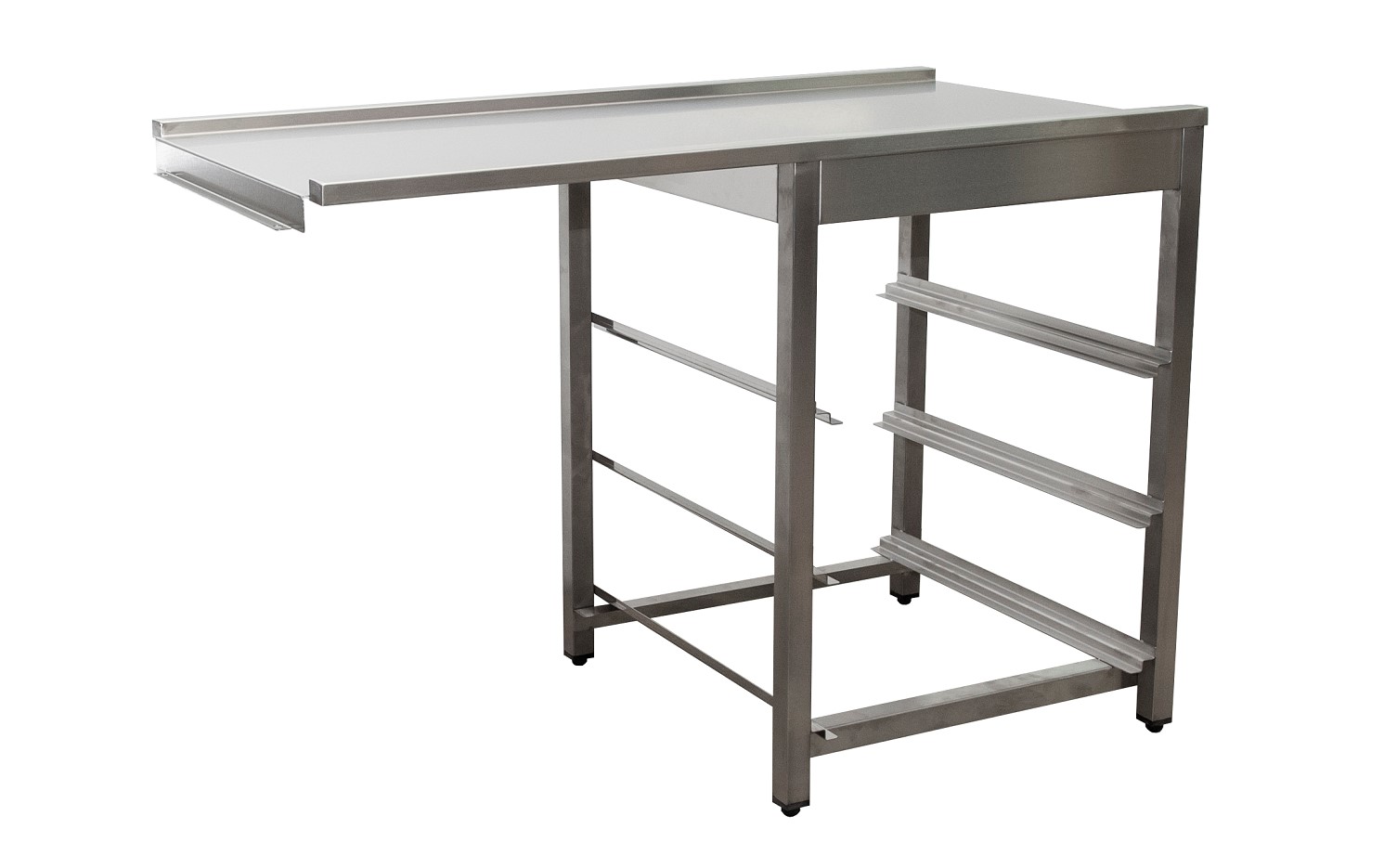 SARO afvoertafel voor vaatwasser links, 1 bak, 1200 mm SARO afvoertafel voor vaatwasser links, 1 bak, 1200 mm