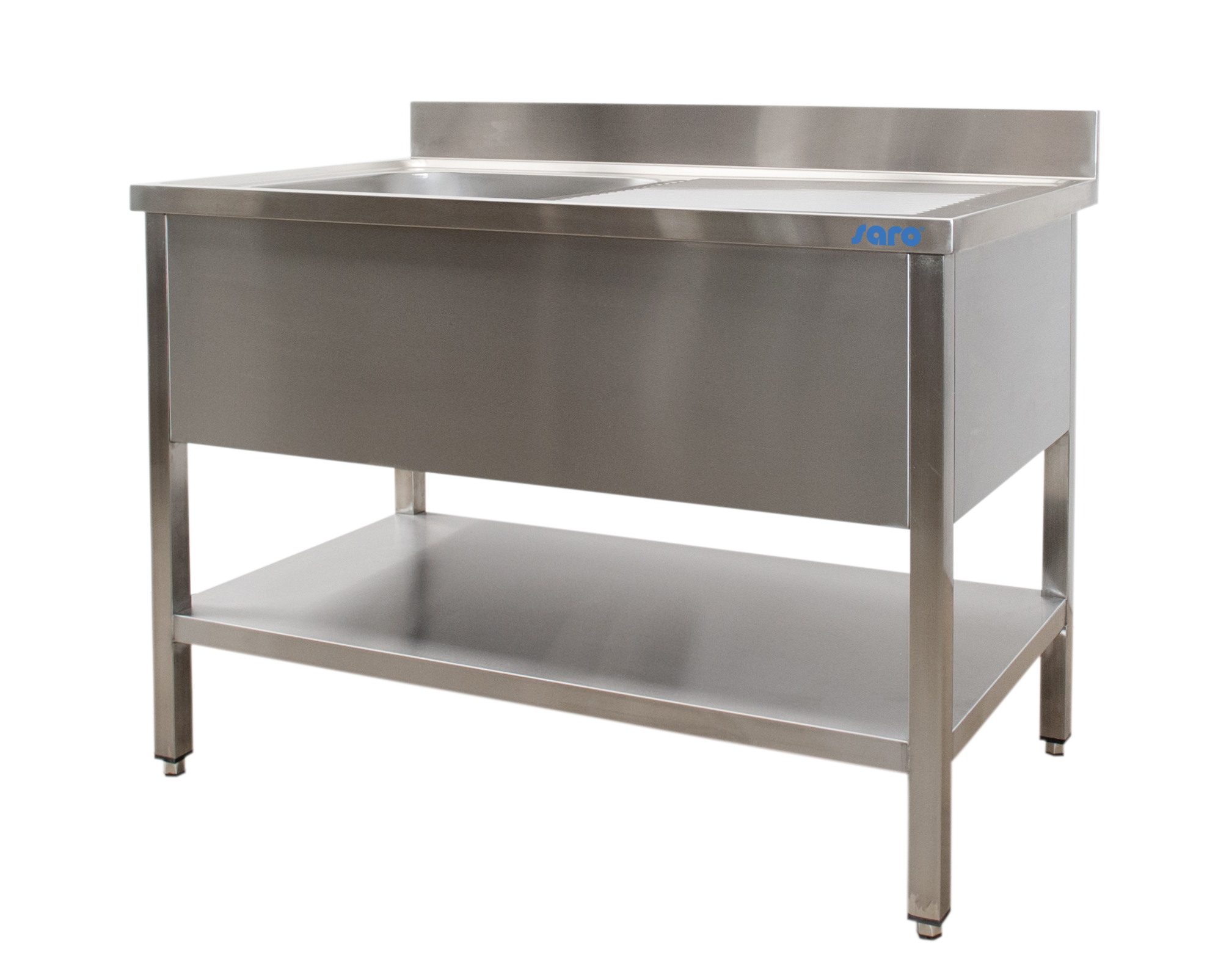 SARO Spoeltafel met 1 wasbak, links - 700 mm diepte, 1000 mm SARO Spoeltafel met 1 wasbak, links - 700 mm diepte, 1000 mm