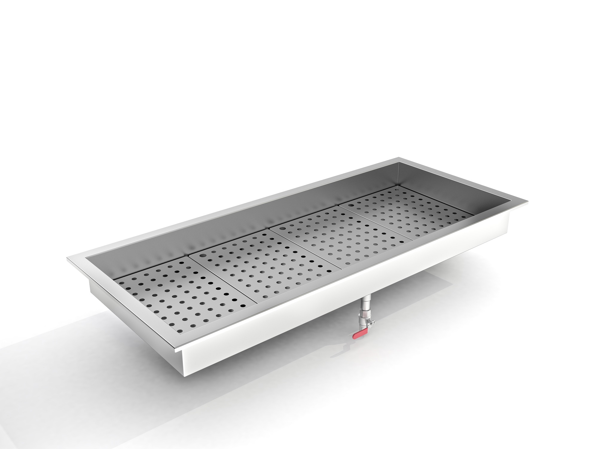 Crushed Ice Bak 4/1 Gn Inbouw Rvs Aisi 304 Crushed Ice Bak 4/1 Gn Inbouw Rvs Aisi 304