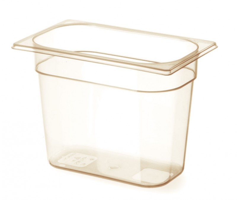 Container GN 1/4 hoge temperatuur bestendigheid, HENDI, GN 1/4, 1,7L, Transparant, 265x162x(H)65mm Container GN 1/4 hoge temperatuur bestendigheid, HENDI, GN 1/4, 1,7L, Transparant, 265x162x(H)65mm