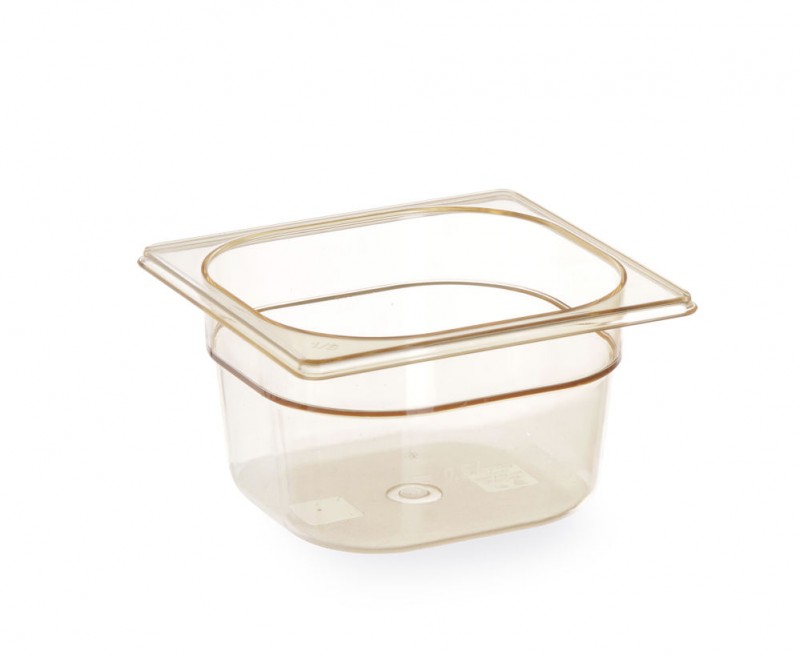 Gastronorm container GN 1/6 hoge temperatuur bestendigheid, GN 1/6, 2,3 L, Transparant, 176x162x(H)150mm Gastronorm container GN 1/6 hoge temperatuur bestendigheid, GN 1/6, 2,3 L, Transparant, 176x162x(H)150mm