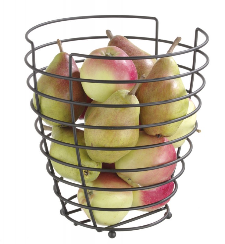 Fruitkorf zwart, HENDI, ⌀230x(H)250mm Fruitkorf zwart, HENDI, ⌀230x(H)250mm