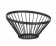Fruitkorf schuin zwart, HENDI, ⌀150x(H)80mm