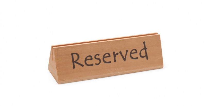 Tafelstandaard reserved, HENDI, reserved, 152x44x(H)44mm Tafelstandaard reserved, HENDI, reserved, 152x44x(H)44mm