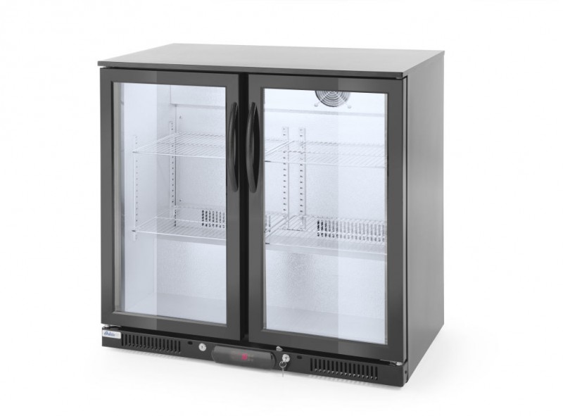 Backbar koelkast met dubbele deur, Arktic, 180L, Zwart, 220-240V/160W, 900x540x(H)890mm Backbar koelkast met dubbele deur, Arktic, 180L, Zwart, 220-240V/160W, 900x540x(H)890mm