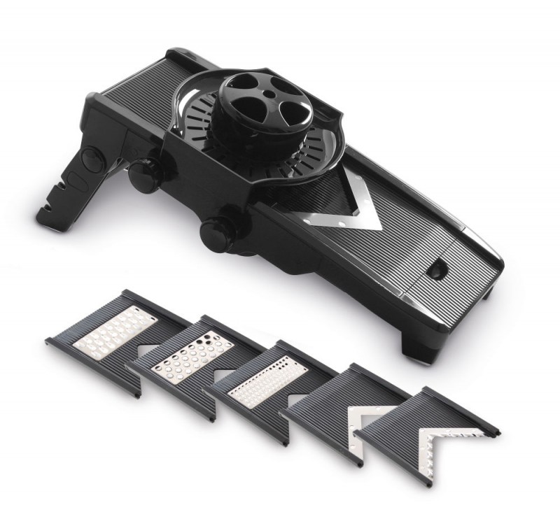 Mandoline V-vorm, HENDI, Zwart, 130x335x(H)75mm Mandoline V-vorm, HENDI, Zwart, 130x335x(H)75mm