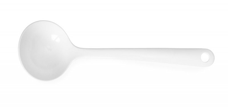 Sauslepel, HENDI, 0,07L, Wit, 235x75mm Sauslepel, HENDI, 0,07L, Wit, 235x75mm