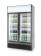 Backbar koelkast met lichtbak, dubbele deur, Arktic, 512L, Zwart, 220-240V/510W, 1120x585x(H)1900mm Backbar koelkast met lichtbak, dubbele deur, Arktic, 512L, Zwart, 220-240V/510W, 1120x585x(H)1900mm
