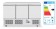 Koelbank met 3 deuren Kitchen Line 380L, Arktic, 230V/220W, 1375x700x(H)890mm Koelbank met 3 deuren Kitchen Line 380L, Arktic, 230V/220W, 1375x700x(H)890mm