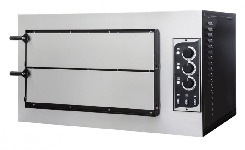 Pizzaoven basic 2/50 vetro, 45/455˚C - 400V / 600W - 915x621x(H)527mm Pizzaoven basic 2/50 vetro, 45/455˚C - 400V / 600W - 915x621x(H)527mm