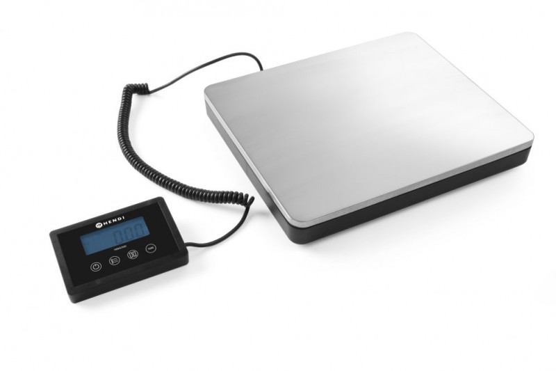 Grote digitale weegschaal, HENDI, 300x255x(H)35mm Grote digitale weegschaal, HENDI, 300x255x(H)35mm