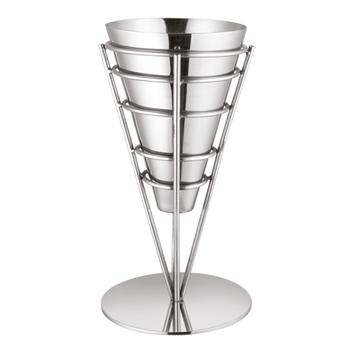 Serveer frites-zak Serveer frites-zak