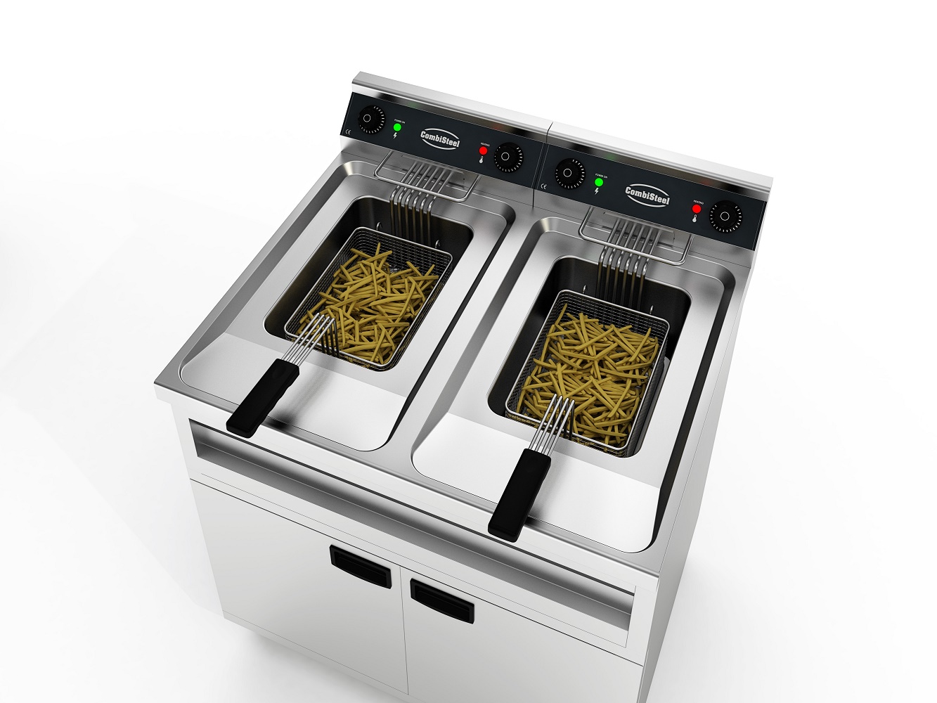 Friteuse Staand 2x12l 2x6kw Friteuse Staand 2x12l 2x6kw