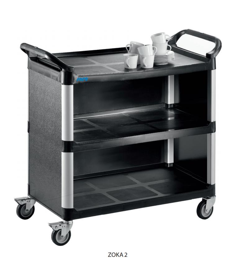 SARO Transport trolley / Serveerwagen model ZOKA 2 SARO Transport trolley / Serveerwagen model ZOKA 2