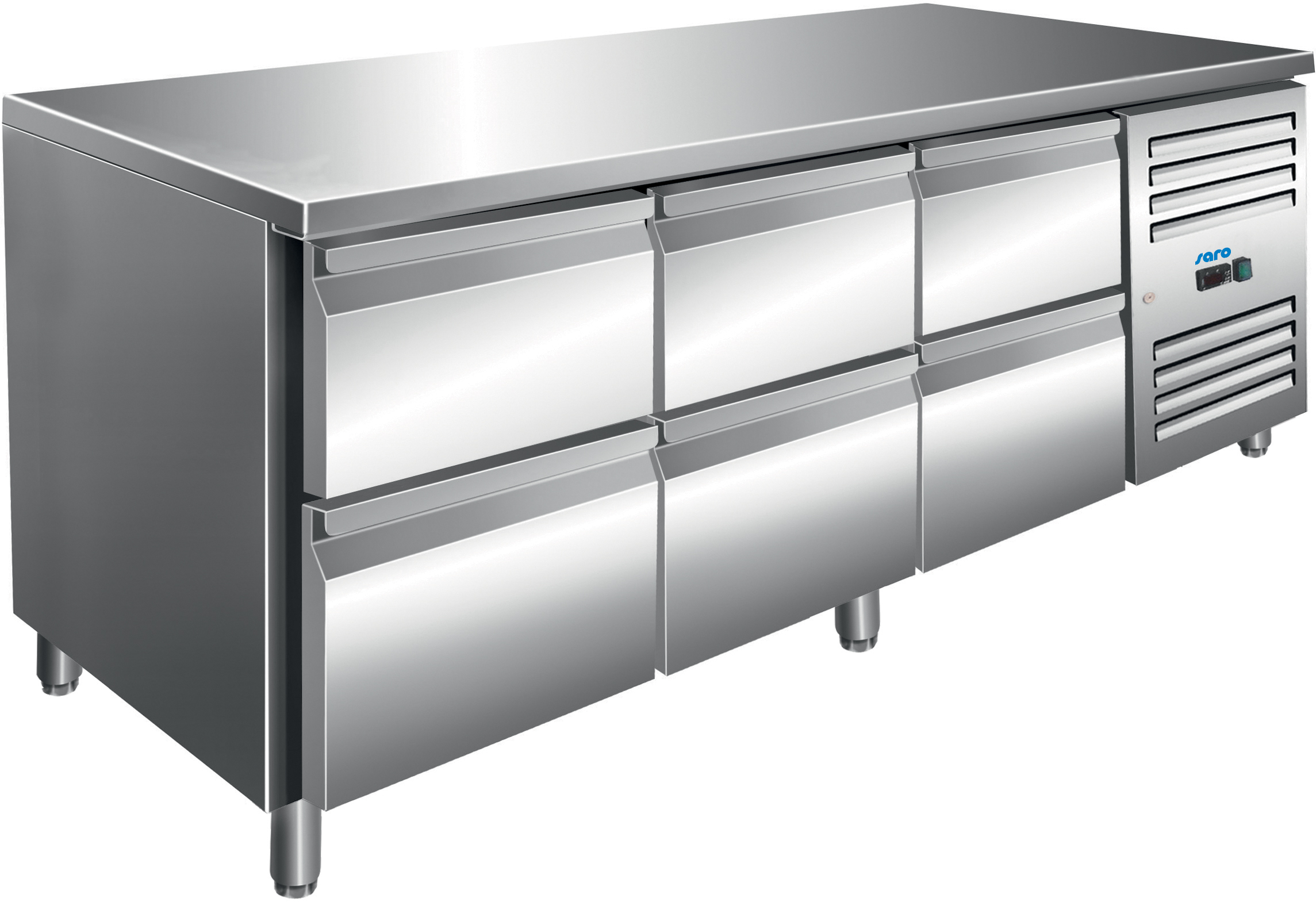 SARO Gekoelde werkbank met 3 deuren, model KYLJA 3100 TN SARO Gekoelde werkbank met 3 deuren, model KYLJA 3100 TN