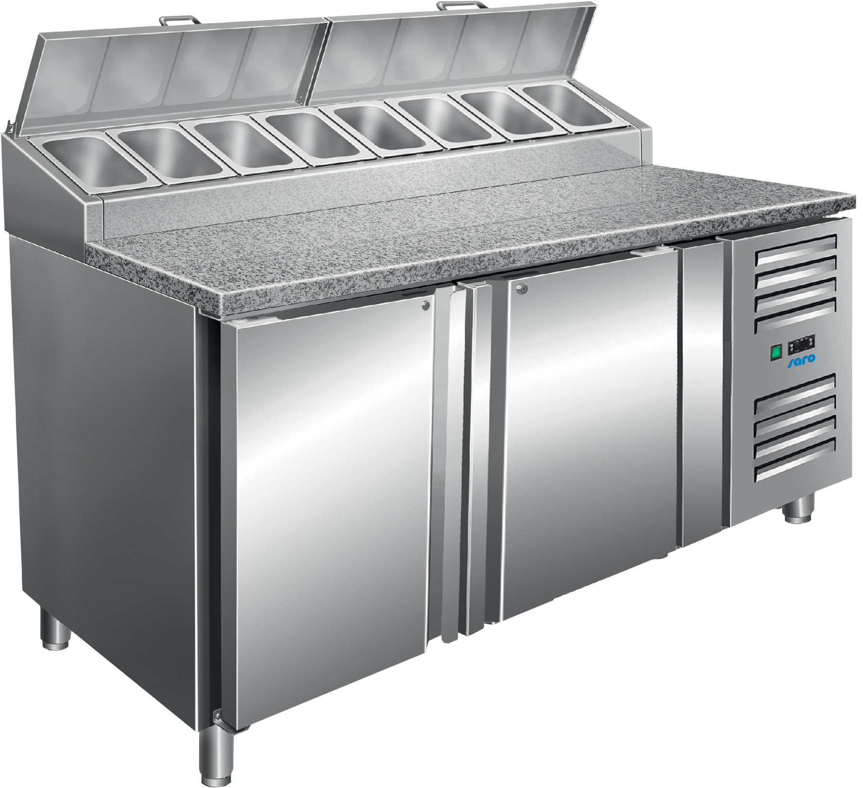 SARO Voorbereidingstafel, werkblad graniet - 1/3 GN model SH 1500 SARO Voorbereidingstafel, werkblad graniet - 1/3 GN model SH 1500