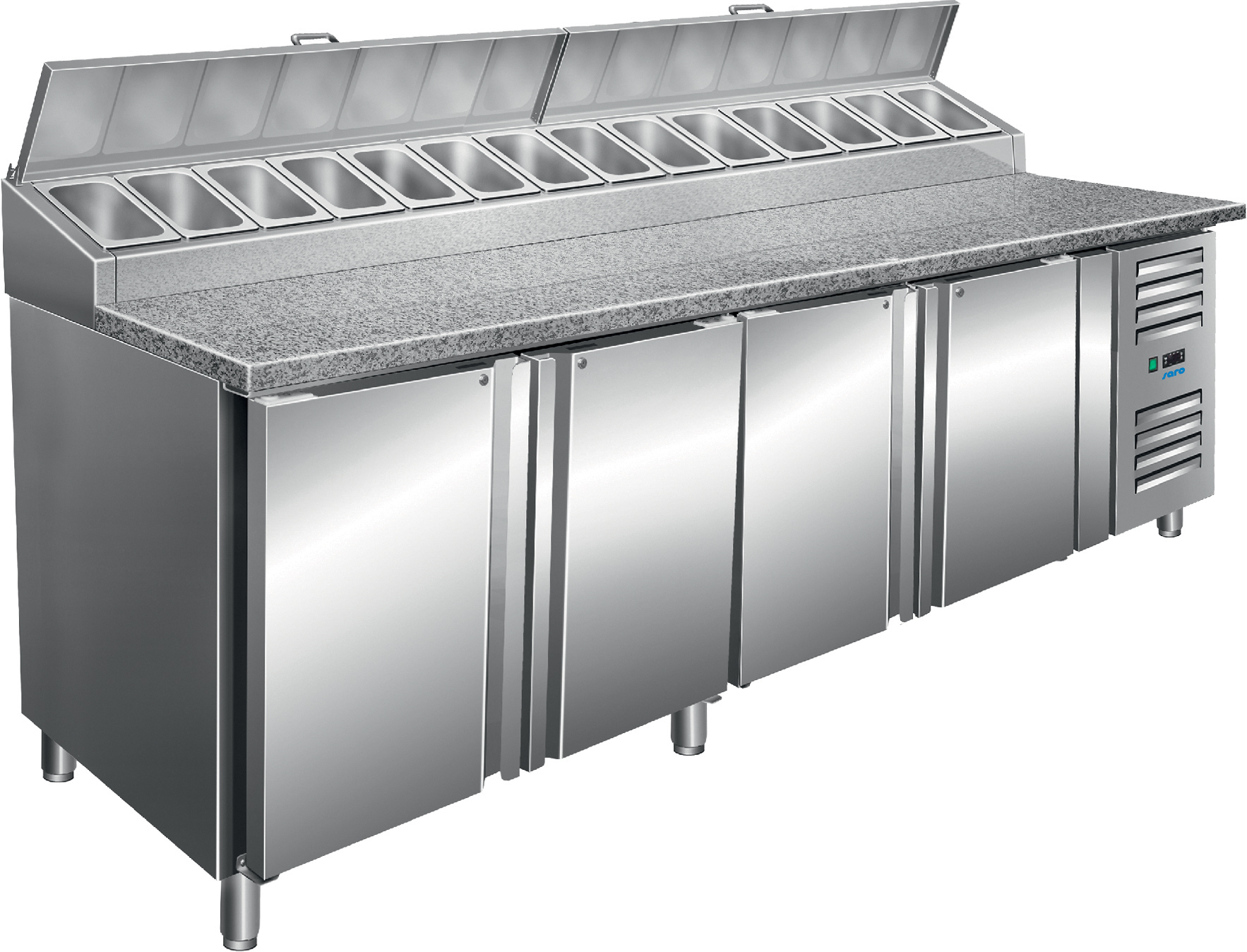 SARO Voorbereidingstafel, werkblad graniet - 1/3 GN model SH 2500 SARO Voorbereidingstafel, werkblad graniet - 1/3 GN model SH 2500