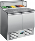 Saro Pizzawerkbank Met Glasvitrine Model PS 200 G Saro Pizzawerkbank Met Glasvitrine Model PS 200 G