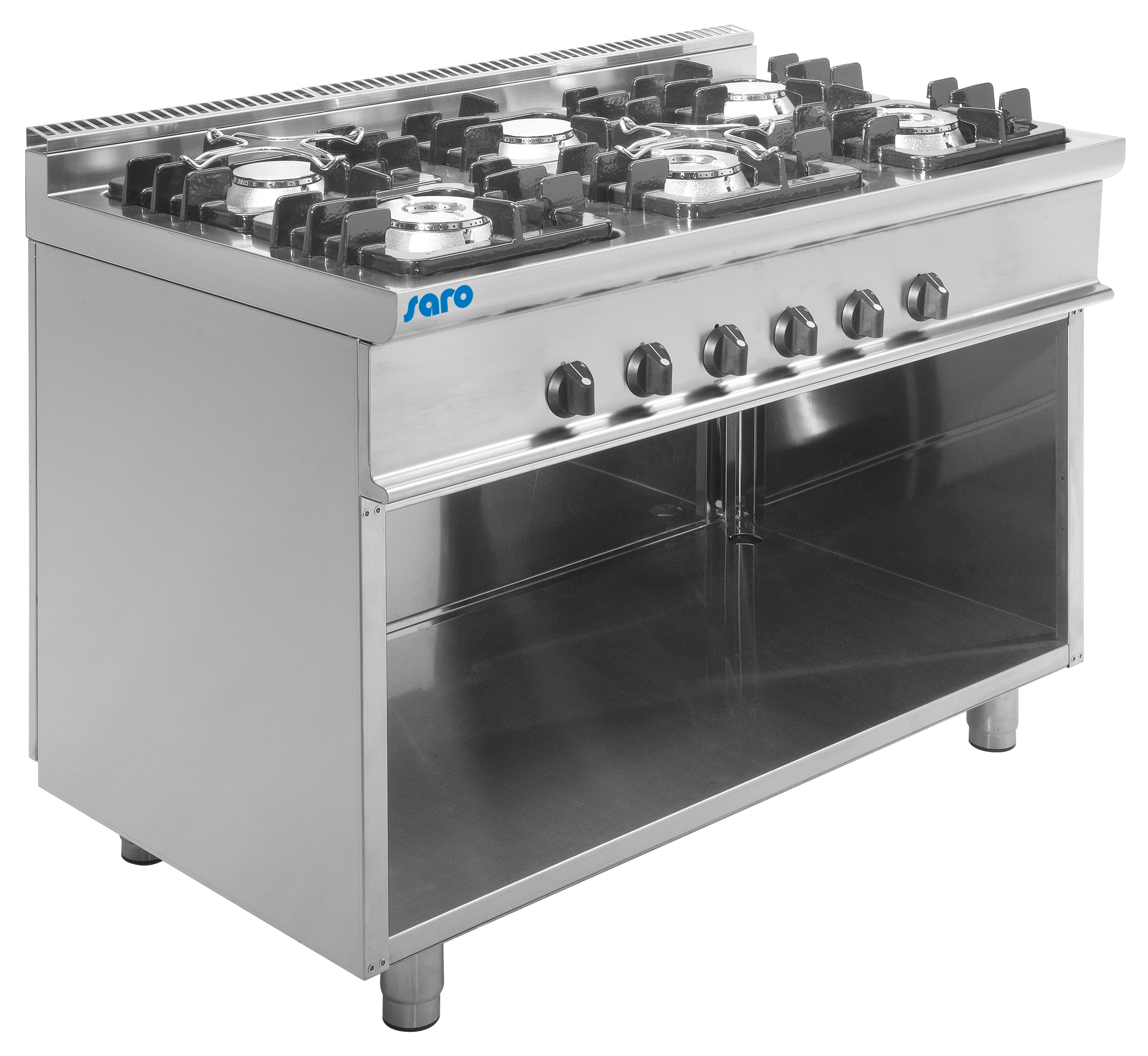 SARO Gasfornuis met open onderstel model E7/KUPG6BA SARO Gasfornuis met open onderstel model E7/KUPG6BA