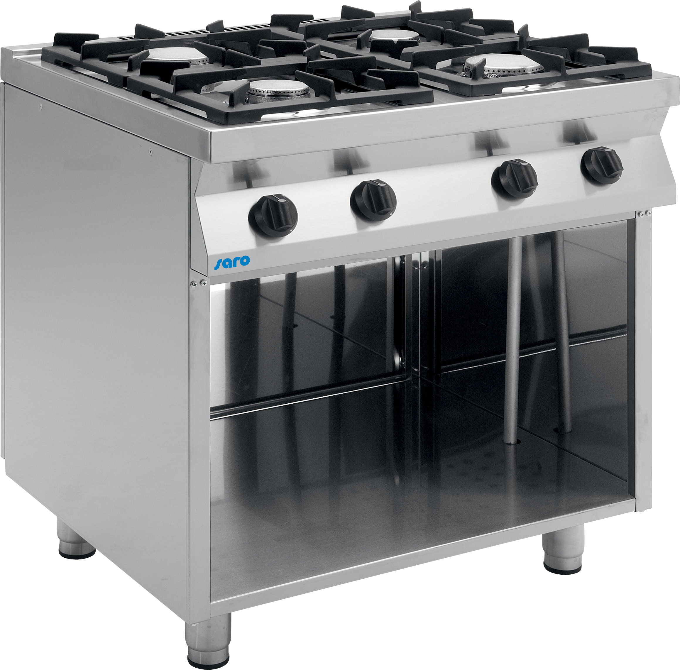 Gasfornuis met open onderbouw model E7/KUPG6BA Gasfornuis met open onderbouw model E7/KUPG6BA