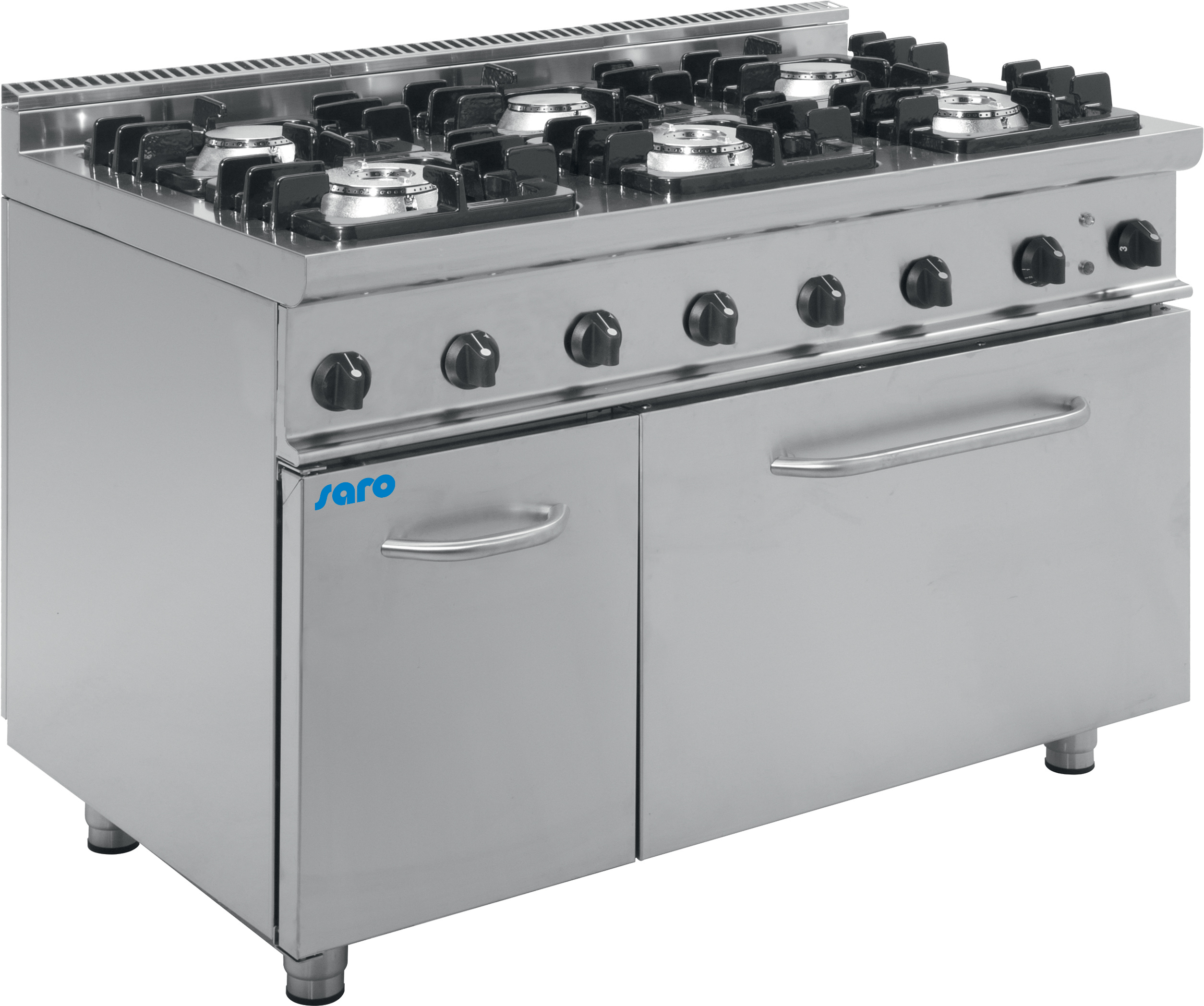 SARO Gasfornuis met electrische oven model E7/KUPG6LE SARO Gasfornuis met electrische oven model E7/KUPG6LE
