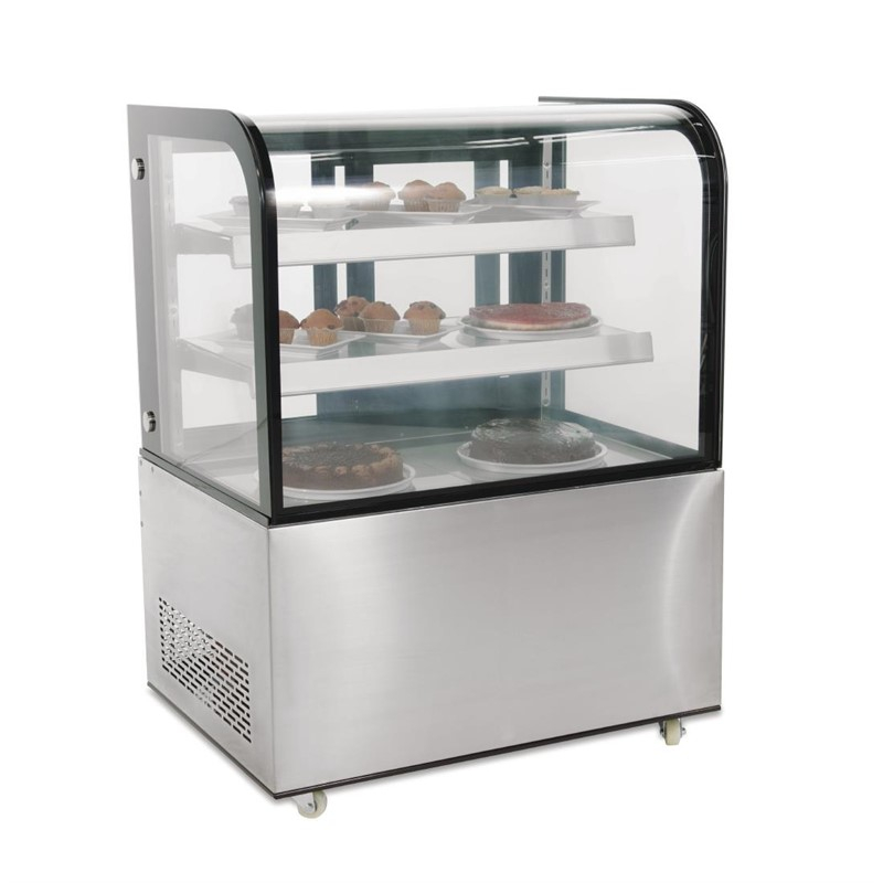 Polar G-serie koelvitrine met gebogen glas 270L Polar G-serie koelvitrine met gebogen glas 270L