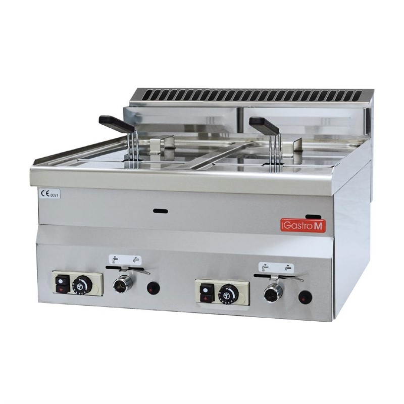 Gastro M 600 gas friteuse 2x 8L 60/60 FRG Gastro M 600 gas friteuse 2x 8L 60/60 FRG