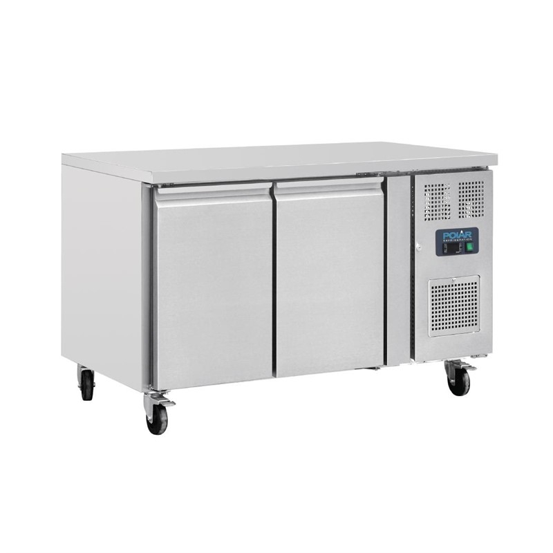 Polar U-serie 2-deurs koelwerkbank 282L Polar U-serie 2-deurs koelwerkbank 282L