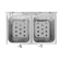 Buffalo dubbele friteuse 2x8L 2900W met timer Buffalo dubbele friteuse 2x8L 2900W met timer