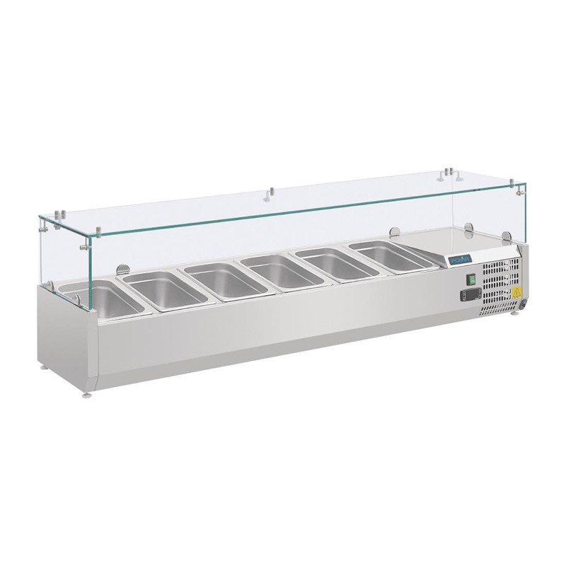 Polar G-serie koelvitrine 6x GN 1/4 Polar G-serie koelvitrine 6x GN 1/4